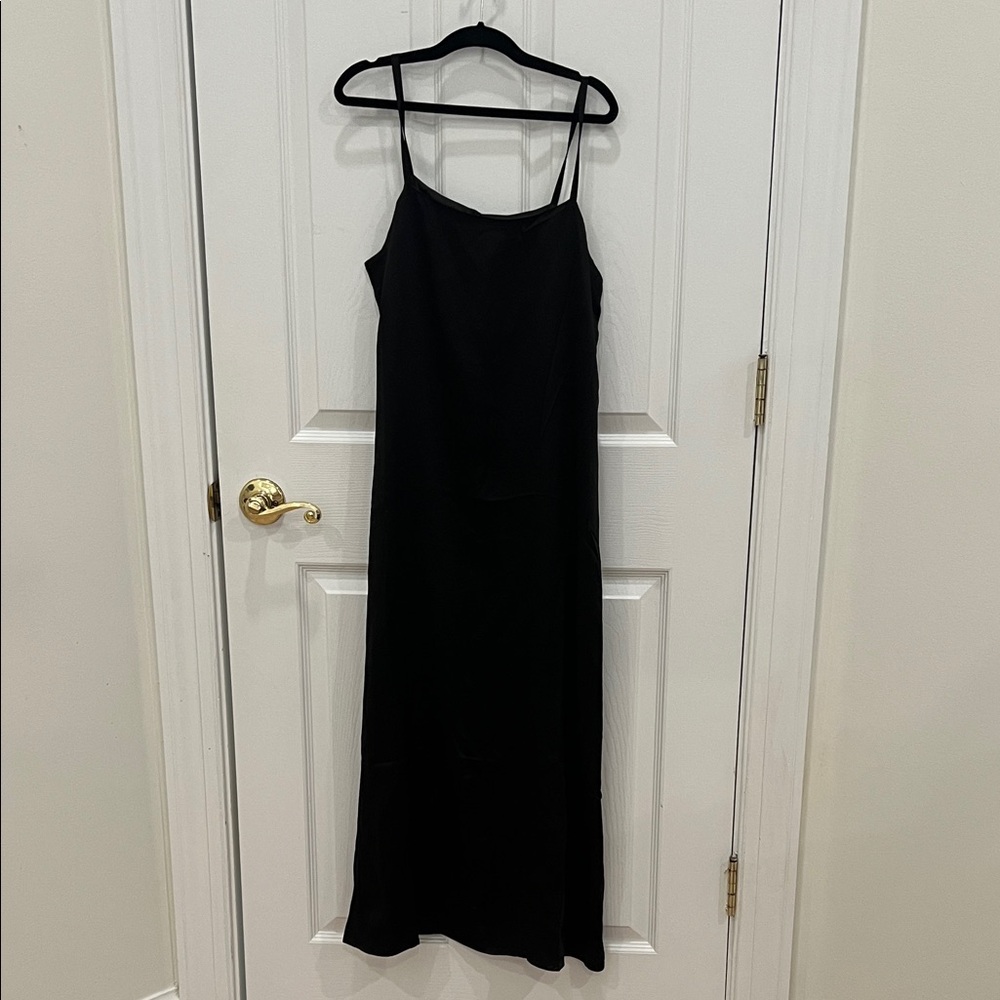 Everlane Black Silk Slip Dress